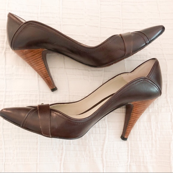 Steven Anguish Brown Leather Heel, Size 9 - Picture 6 of 8